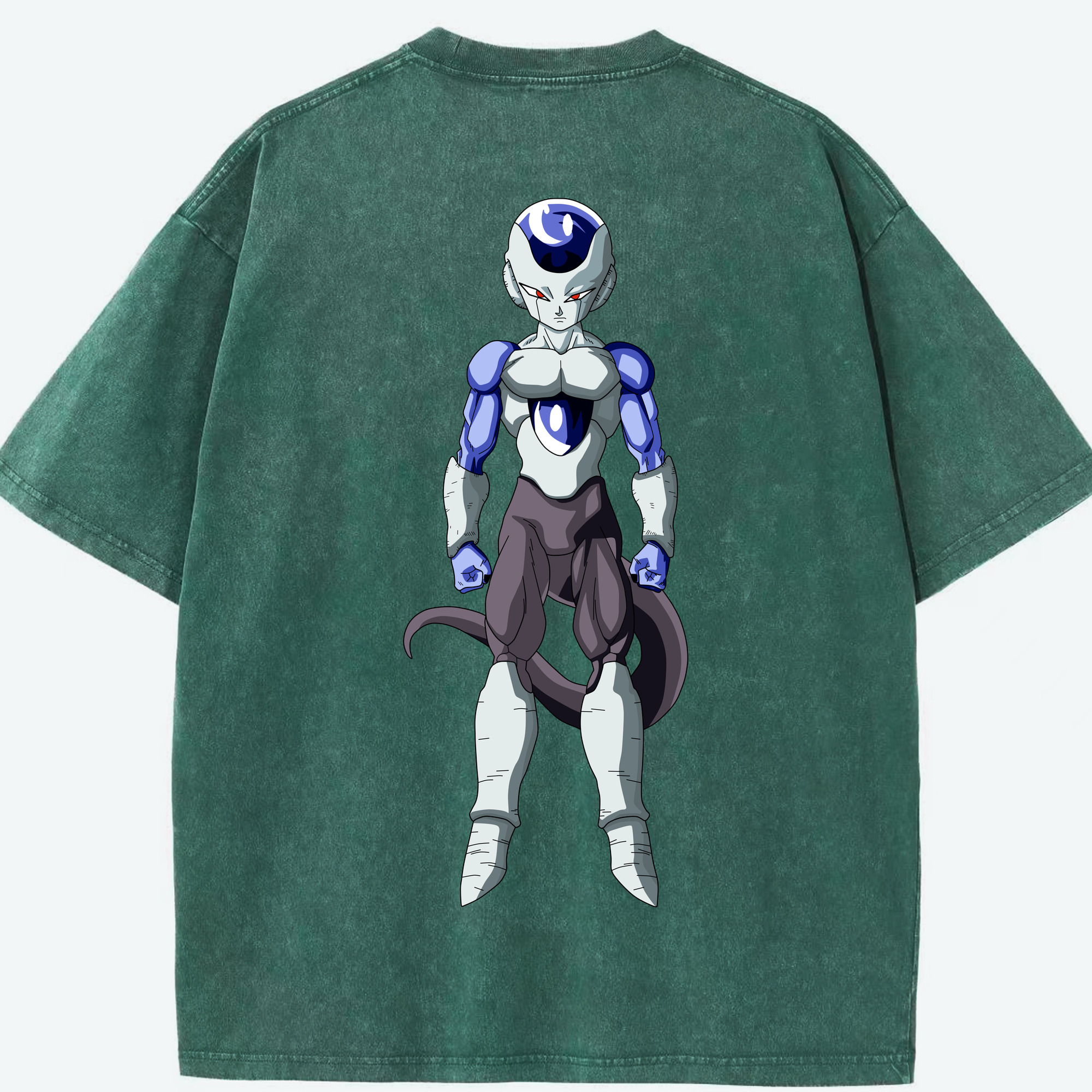 （画像用） ドラゴンボール フリーザ DRAGON BALL Frieza 綿100% ヴィンテージ風 半袖Tシャツ（背面プリント）